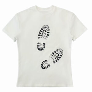 Footprint Rhinestone T-shirt