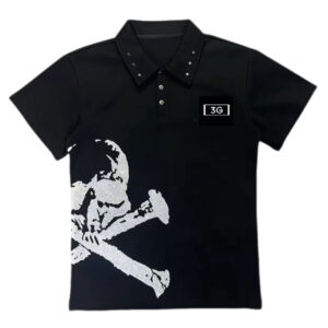 Skull Rhinestone Polo